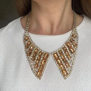 aira – crystal mesh collar statement necklace (copy)