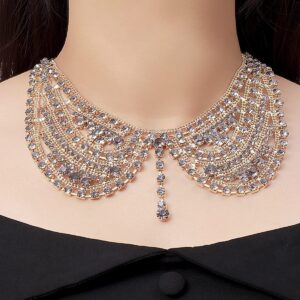 aira – crystal mesh collar statement necklace (copy)
