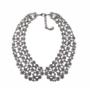 jhilmil haar– the silver stone studded collar